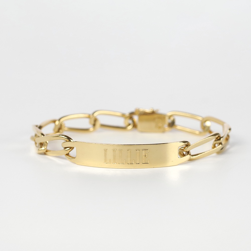 【VINTAGE】Cartier 18k Gold ID Bracelet