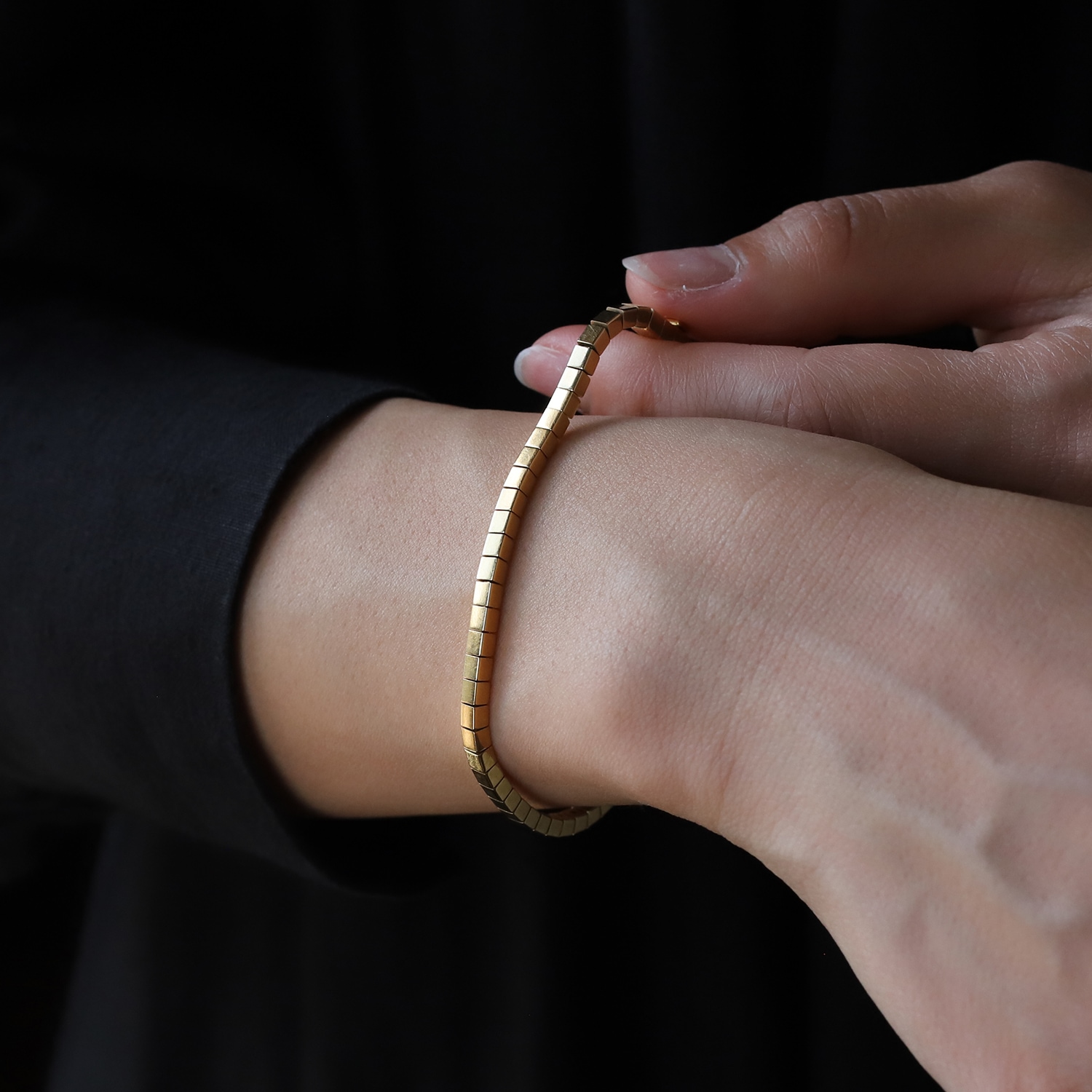 【VINTAGE】Cartier Lanieres Bracelet 18k YG