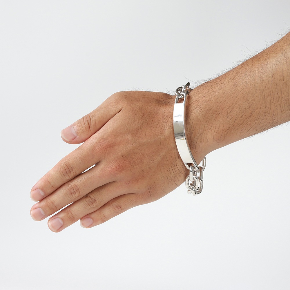 【1970s】Denmark Randers Solvvarefabrik ID Bracelet