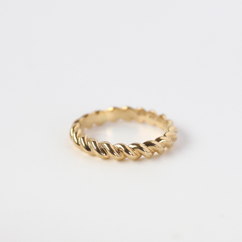【VINTAGE】Van Cleef & Arpels 18k Gold Twist Ring
