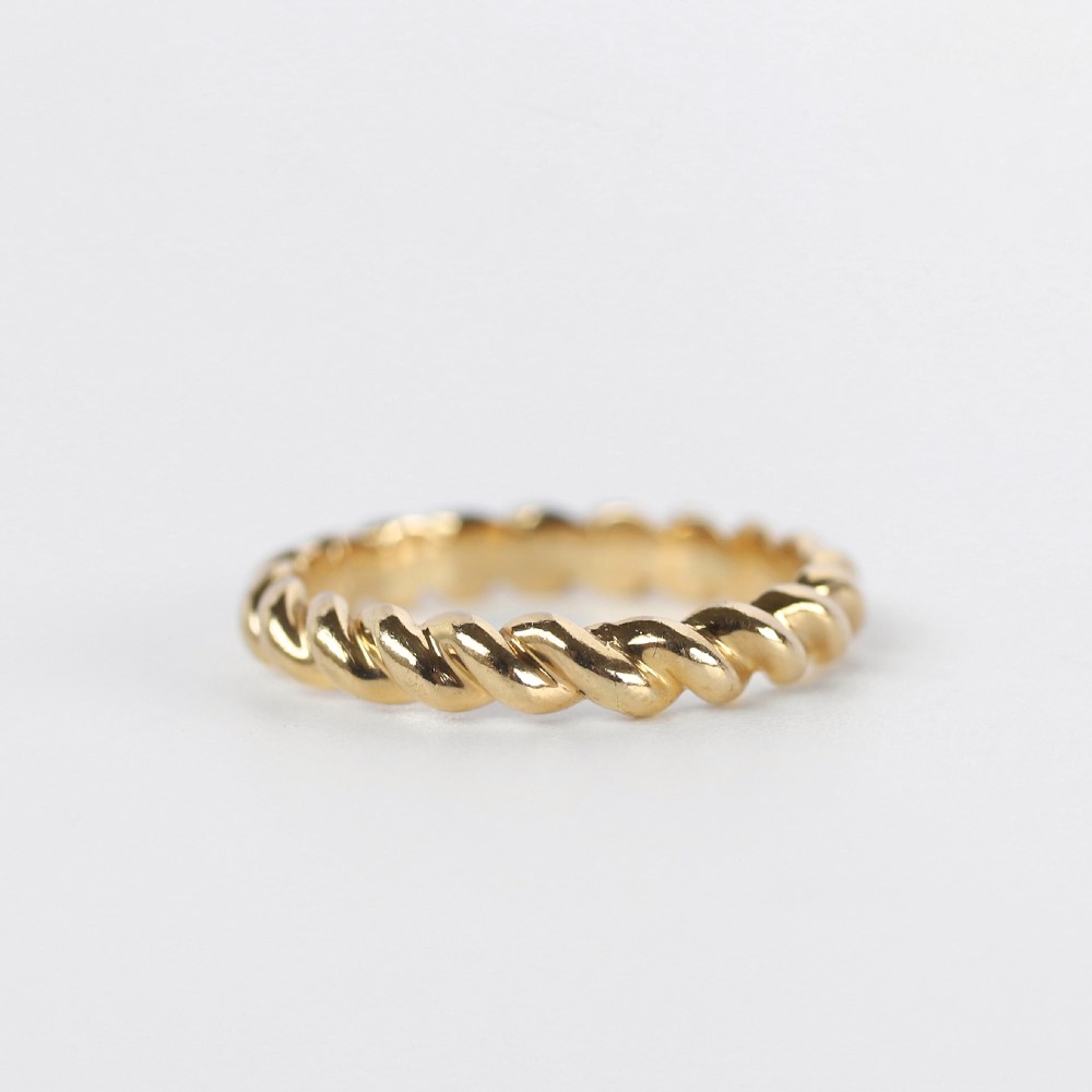 【VINTAGE】Van Cleef & Arpels 18k Gold Twist Ring