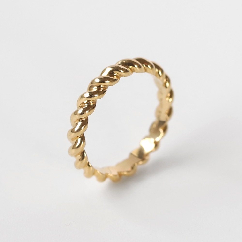 【VINTAGE】Van Cleef & Arpels 18k Gold Twist Ring