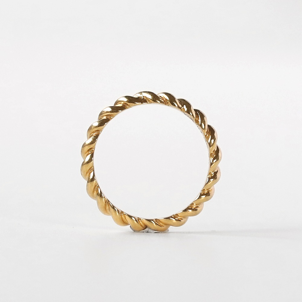 【VINTAGE】Van Cleef & Arpels 18k Gold Twist Ring