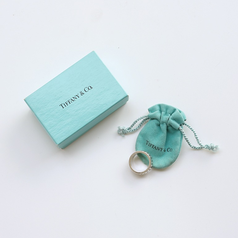 ◆VINTAGE◆【Tiffany & Co】ドッツ*リング ティファニードッツリング ユニセックス リング・指輪 14号