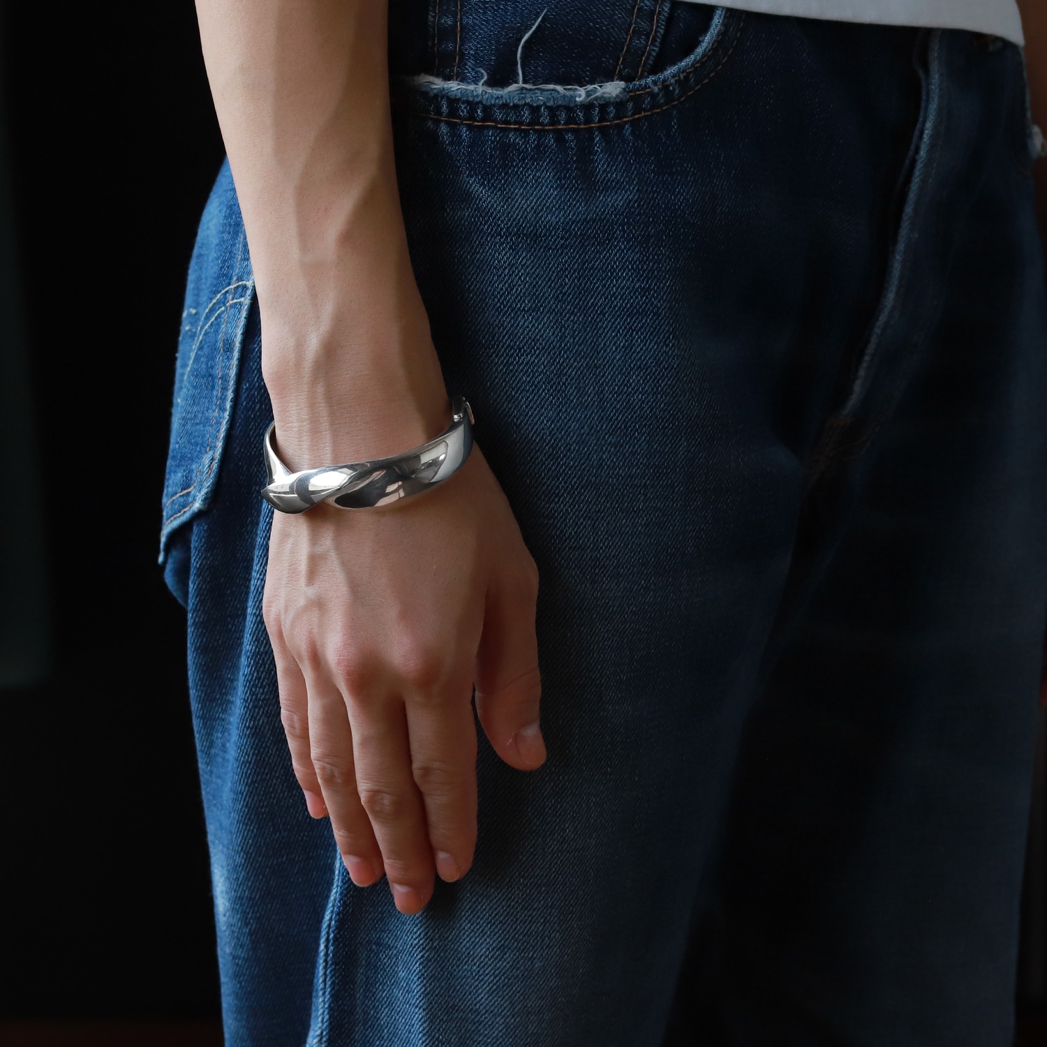 【1980s】TIFFANY&Co. Twist Modern Bracelet Made in France