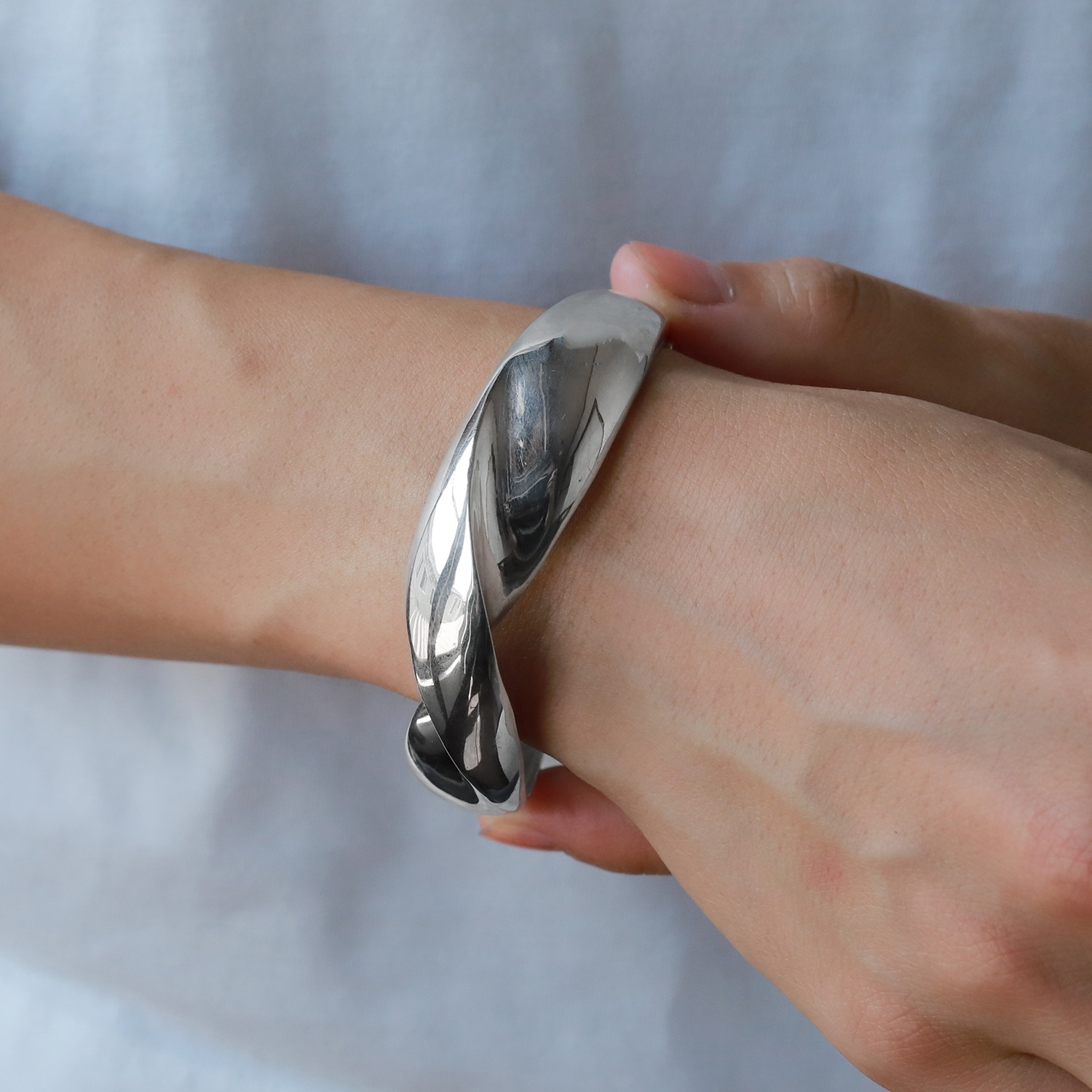 【1980s】TIFFANY&Co. Twist Modern Bracelet Made in France