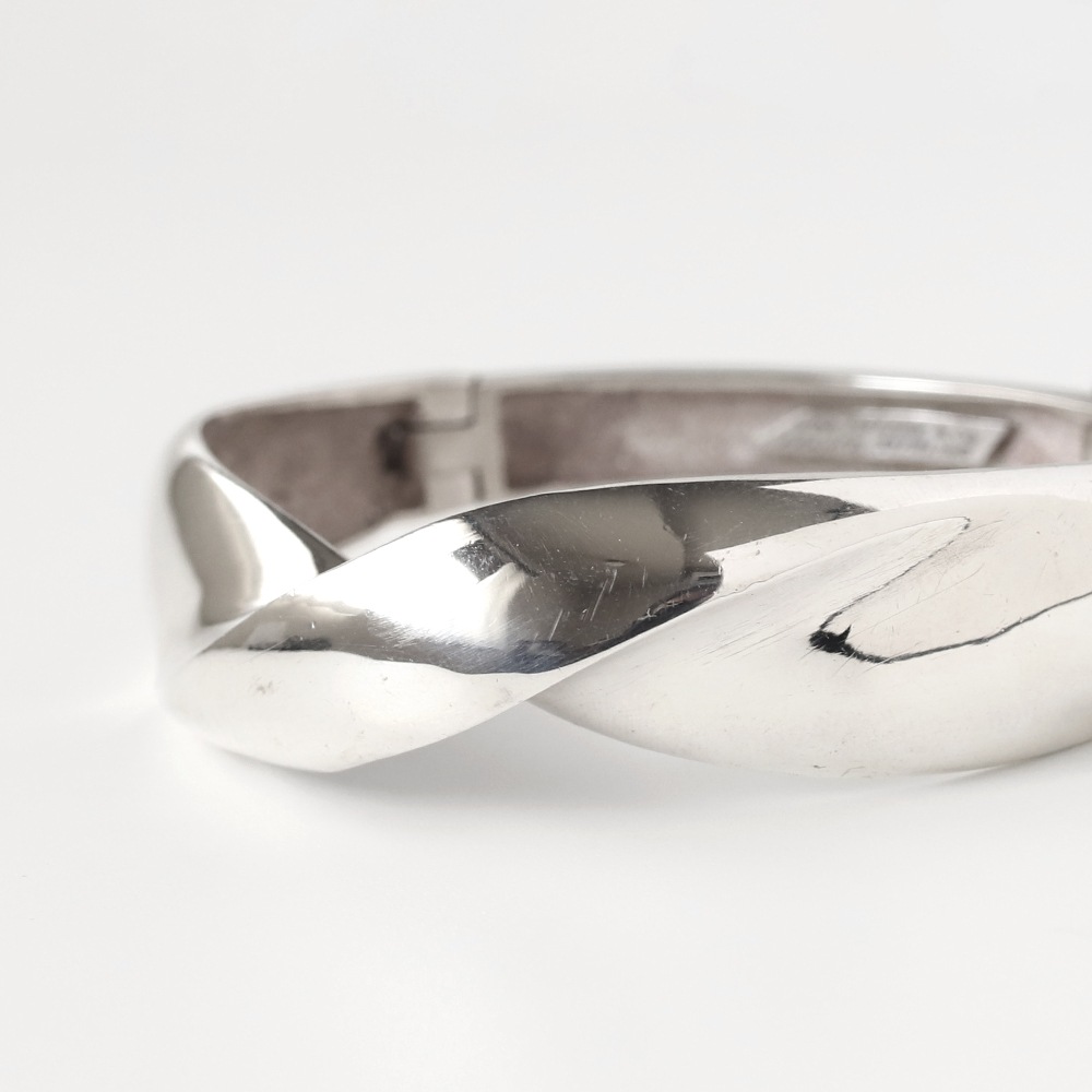 【1980s】TIFFANY&Co. Twist Modern Bracelet Made in France