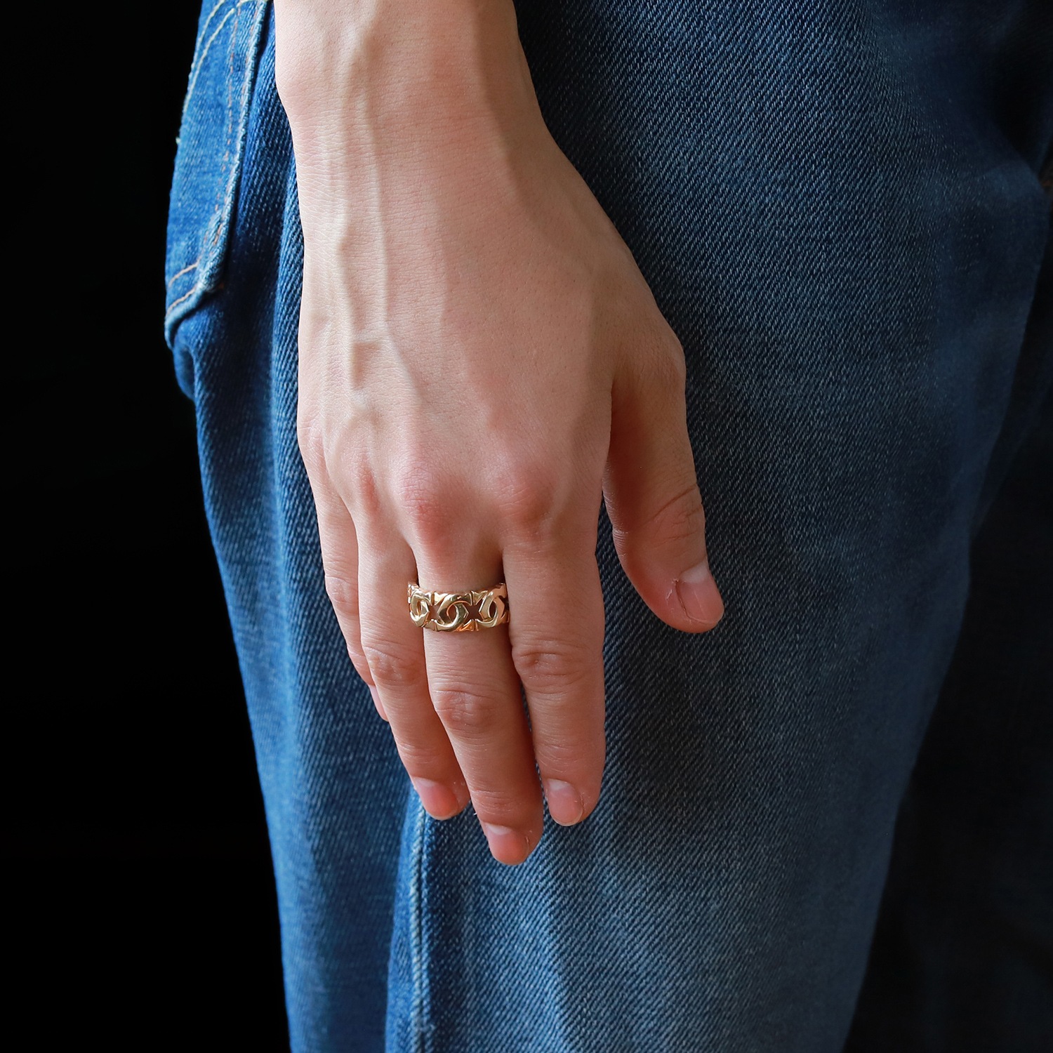 【VINTAGE】Cartier Entrelaces Ring 18k YG