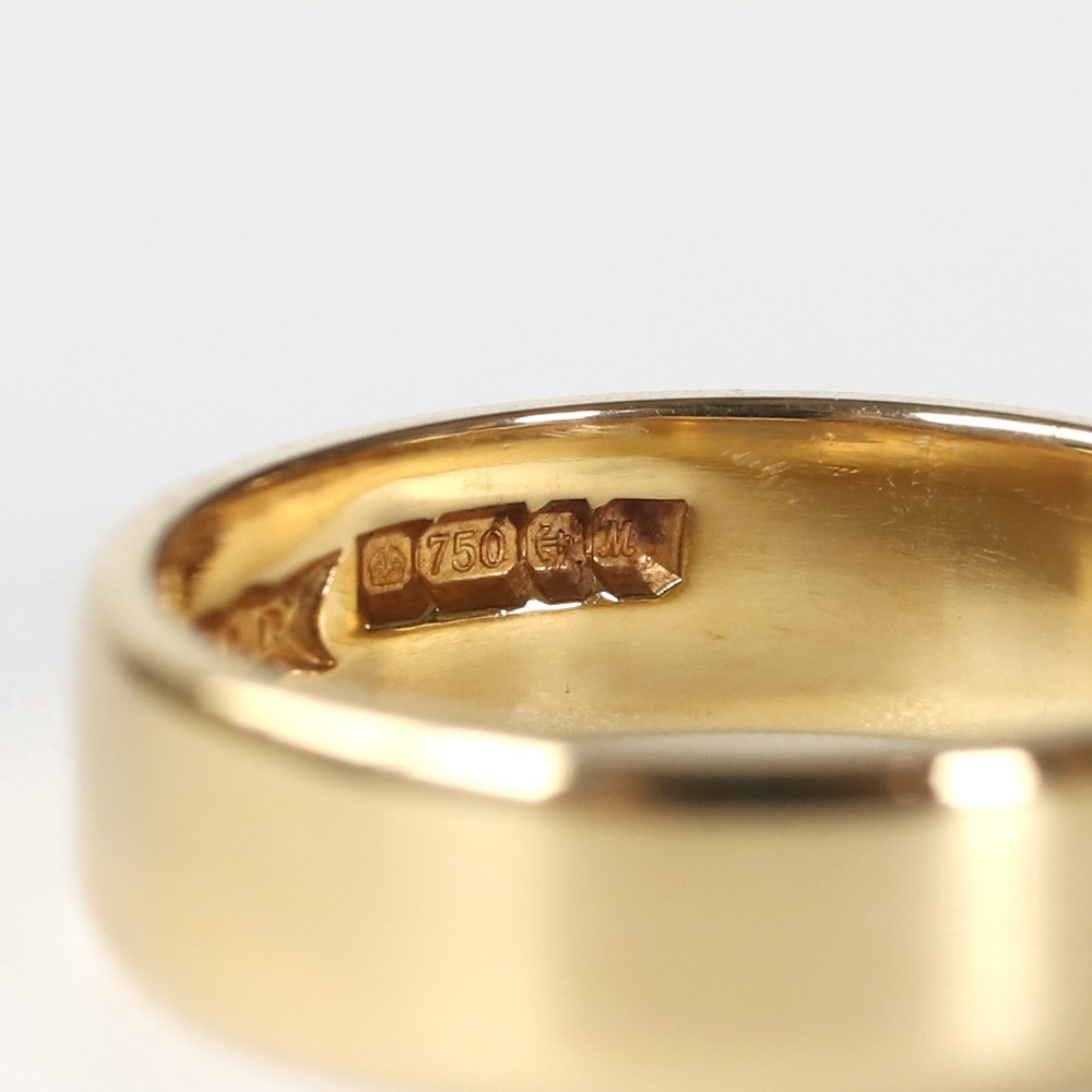 【1986】18k Gold Diamond Gypsy Ring