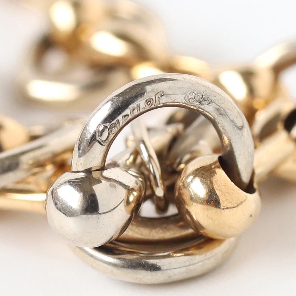 【1980s】Cartier Nouveau JCC Bracelet 18k YG/WG