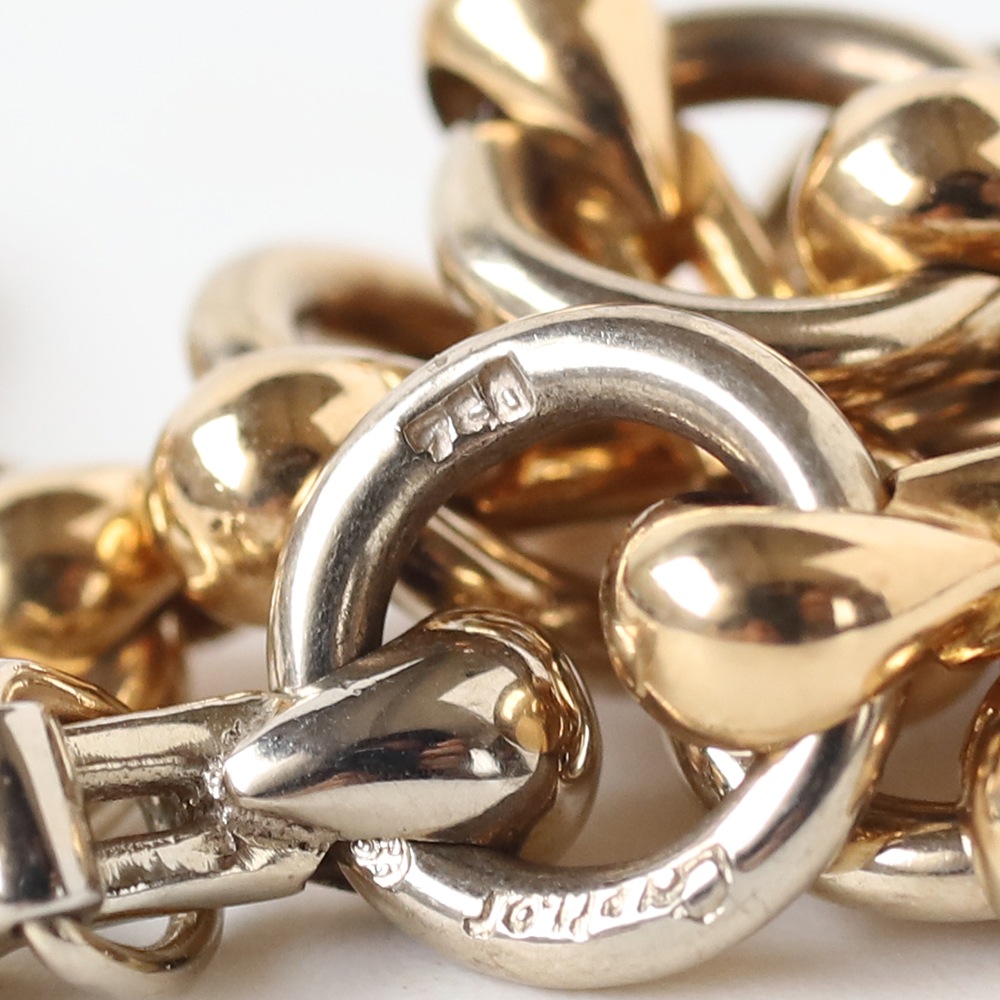 【1980s】Cartier Nouveau JCC Bracelet 18k YG/WG