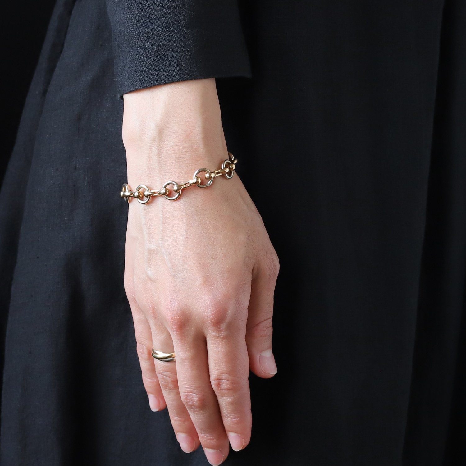 【1980s】Cartier Nouveau JCC Bracelet 18k YG/WG