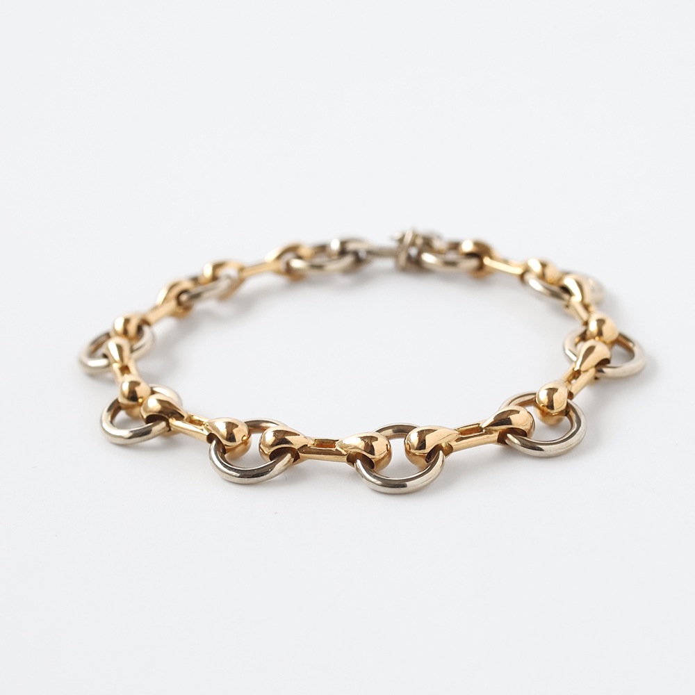 【1980s】Cartier Nouveau JCC Bracelet 18k YG/WG
