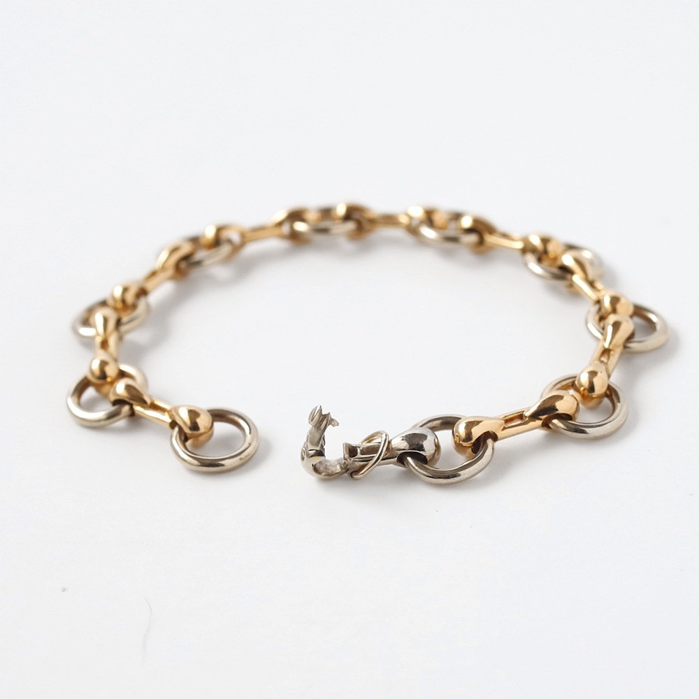 【1980s】Cartier Nouveau JCC Bracelet 18k YG/WG