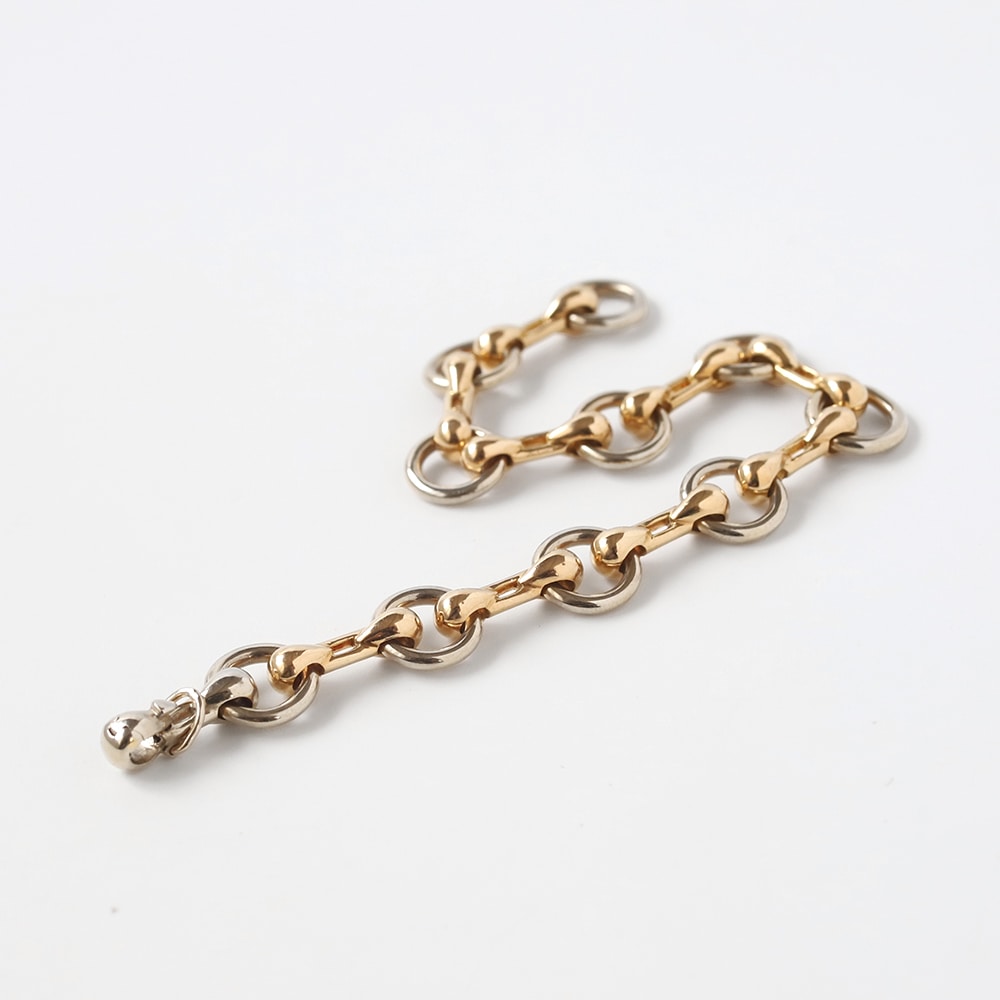 【1980s】Cartier Nouveau JCC Bracelet 18k YG/WG