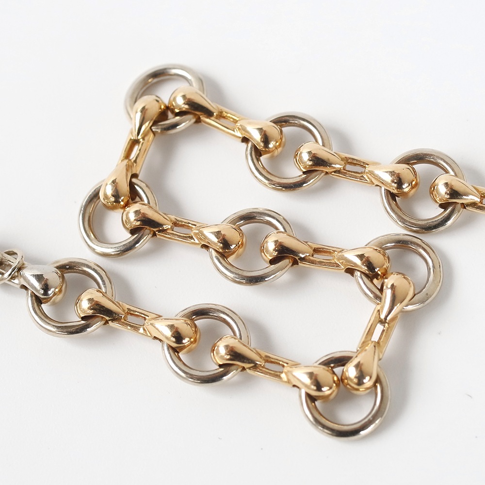 【1980s】Cartier Nouveau JCC Bracelet 18k YG/WG