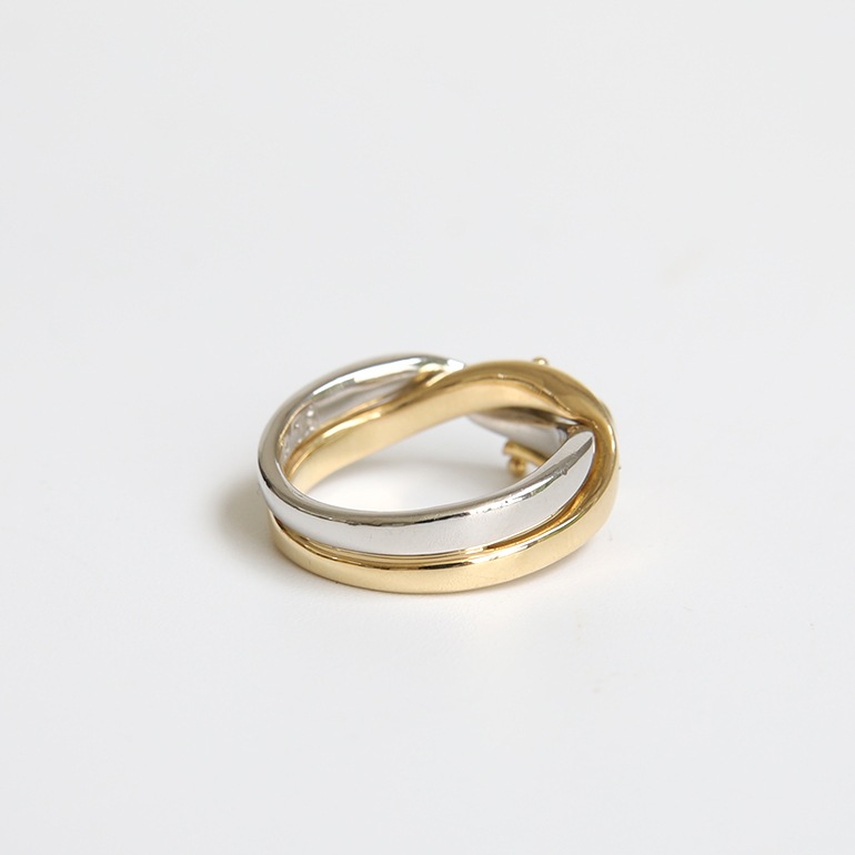 【OLD】CELINE BELT RING K18×PT900