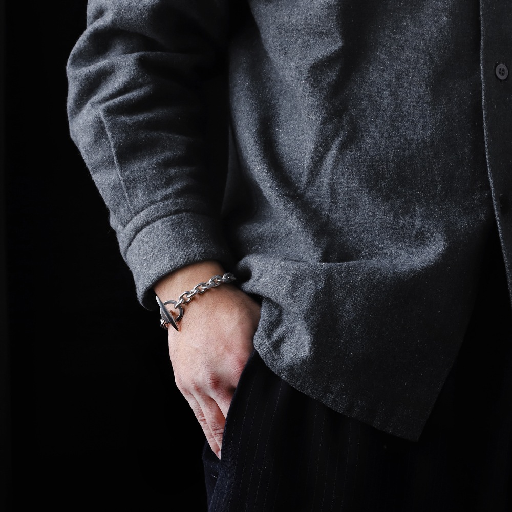 【1970s】Randers Solv<br>Denmark Anchor Chain Bracelet (M)