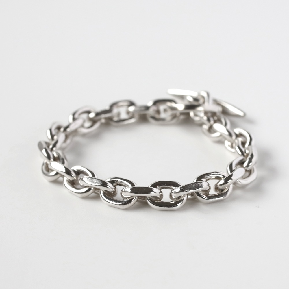 【1970s】Randers Solv<br>Denmark Anchor Chain Bracelet (M)