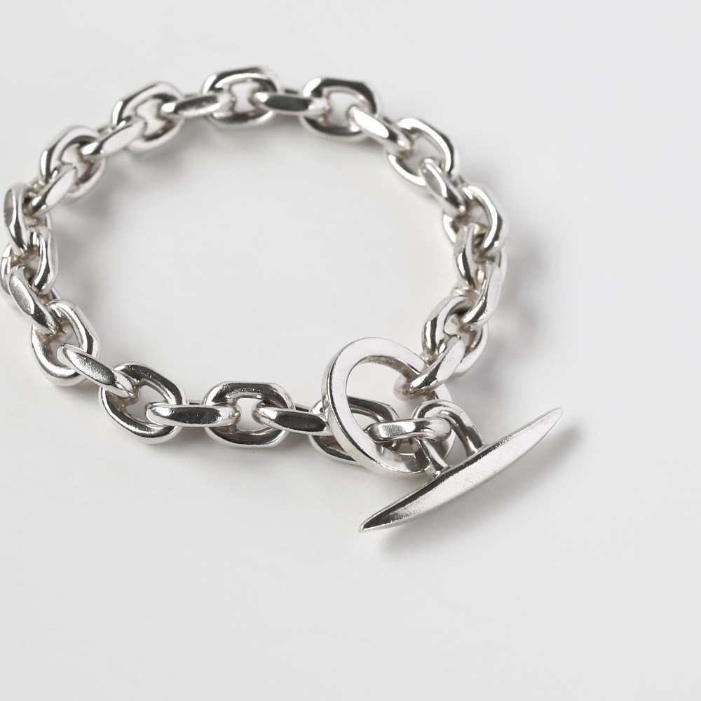 【1970s】Randers Solv<br>Denmark Anchor Chain Bracelet (M)