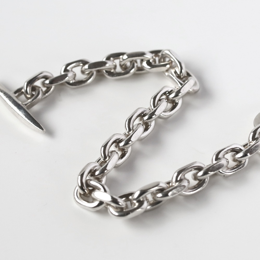 【1970s】Randers Solv<br>Denmark Anchor Chain Bracelet (M)