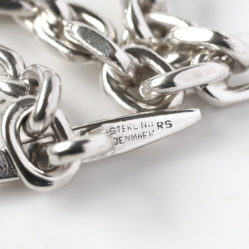 【1970s】Randers Solv<br>Denmark Anchor Chain Bracelet (M)