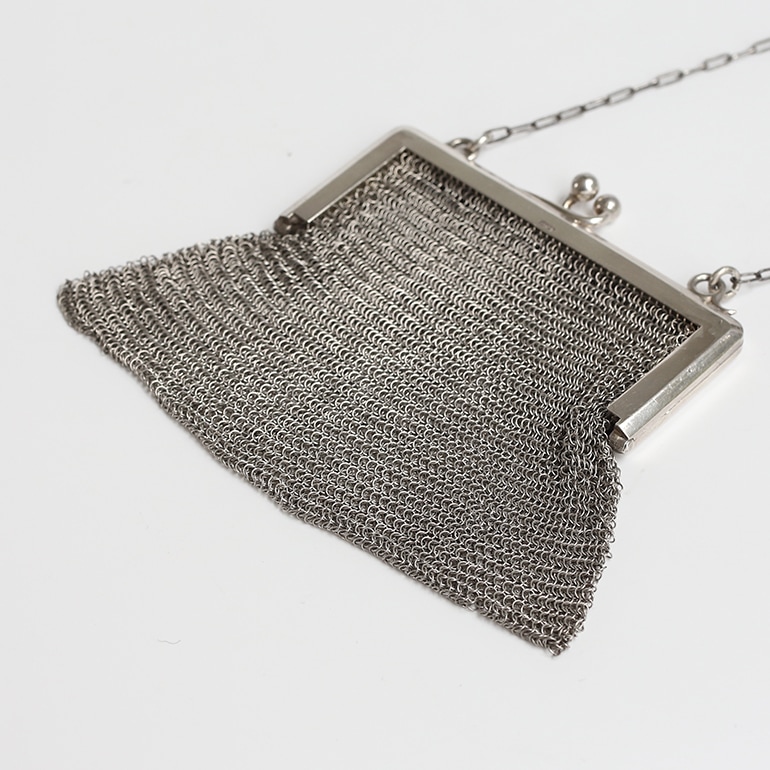 【1915】Silver Mesh Bag