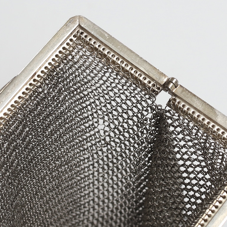 【1915】Silver Mesh Bag