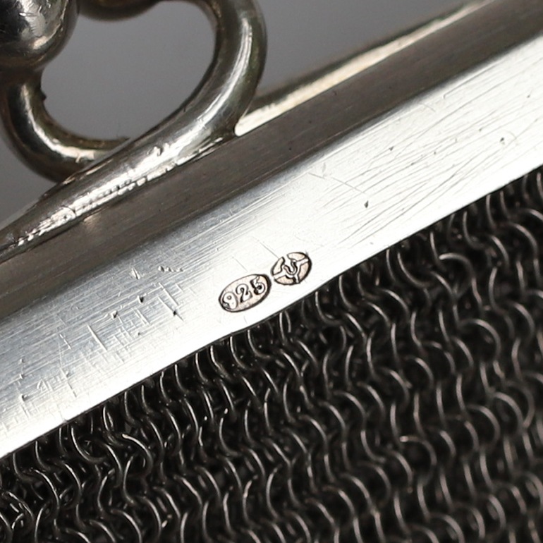 【1915】Silver Mesh Bag