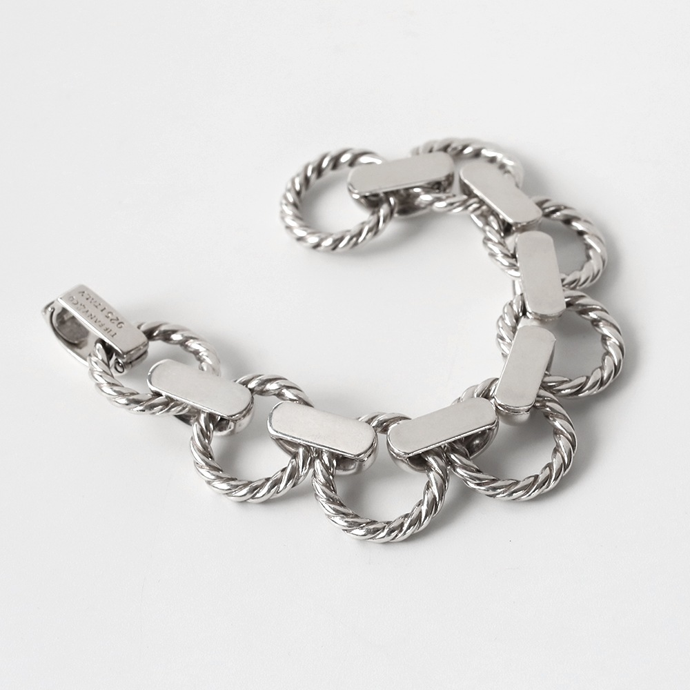 【1990s】TIFFANY&Co. Twist Round Link Bracelet