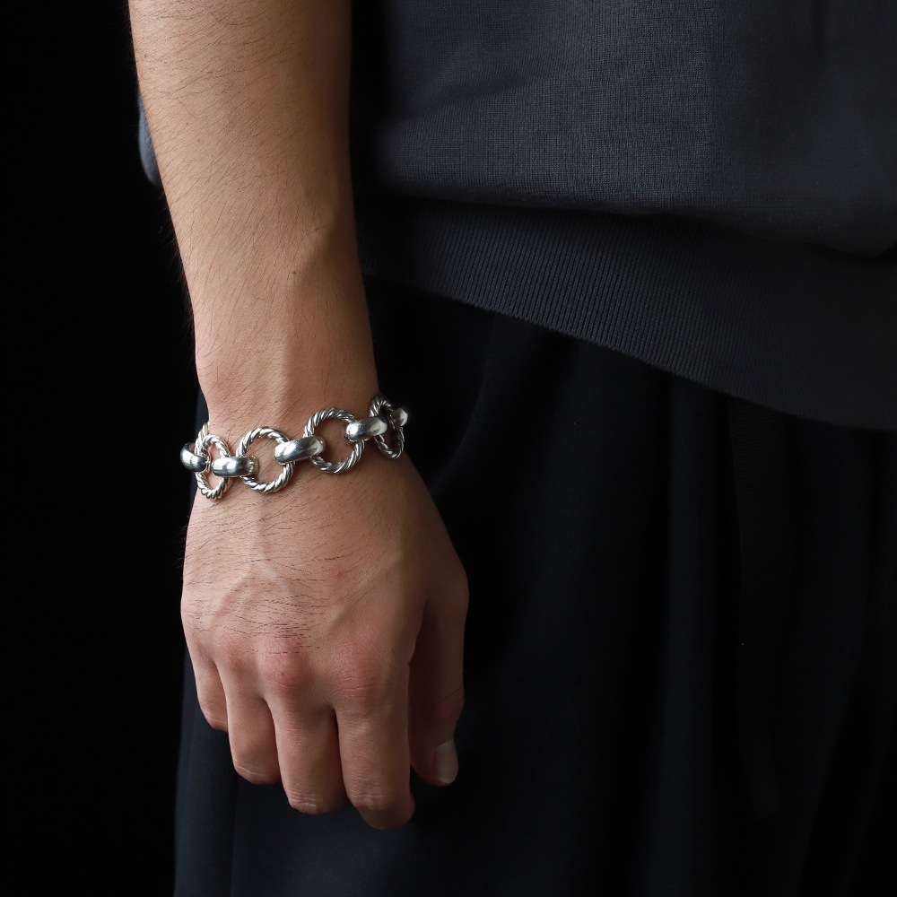 【1990s】TIFFANY&Co. Twist Round Link Bracelet