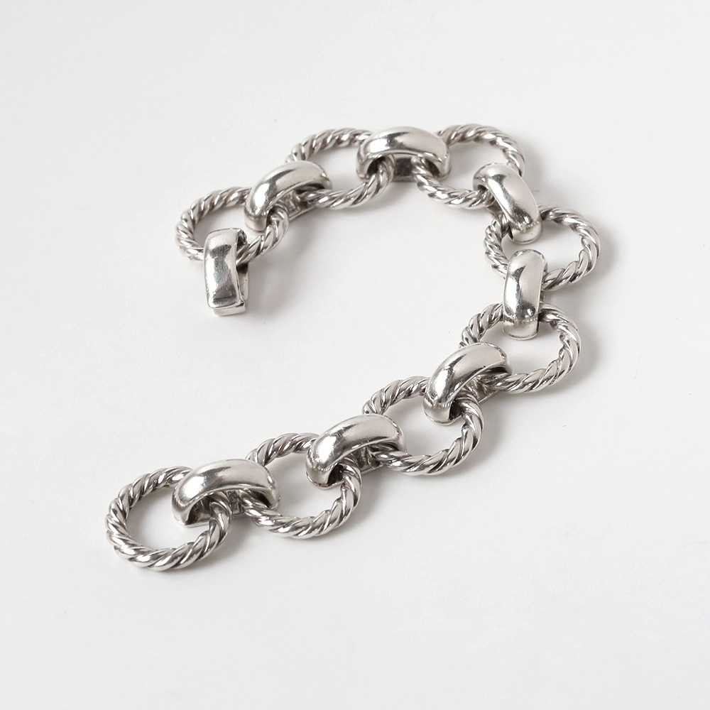【1990s】TIFFANY&Co. Twist Round Link Bracelet