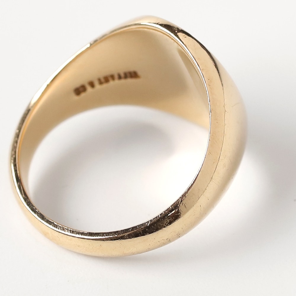 【VINTAGE】TIFFANY&Co. 14k Gold Signet Ring