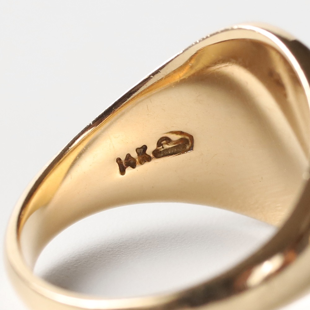 【VINTAGE】TIFFANY&Co. 14k Gold Signet Ring
