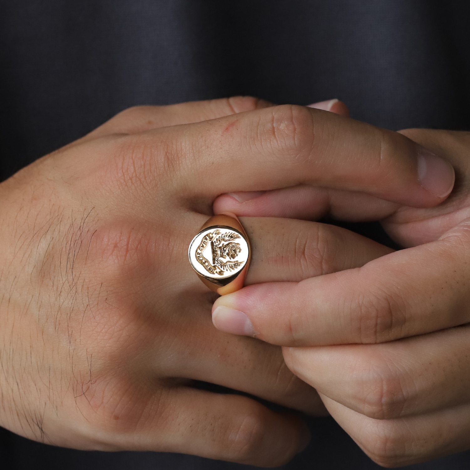 【VINTAGE】TIFFANY&Co. 14k Gold Signet Ring