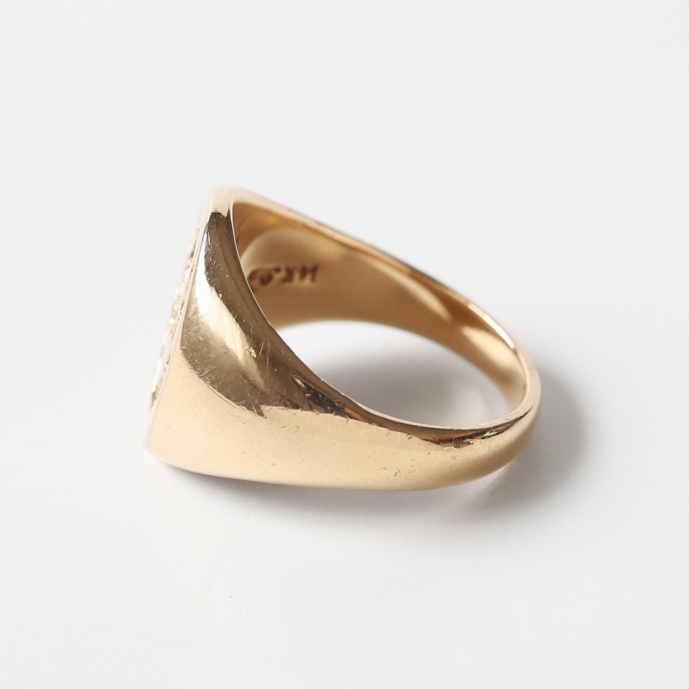 【VINTAGE】TIFFANY&Co. 14k Gold Signet Ring