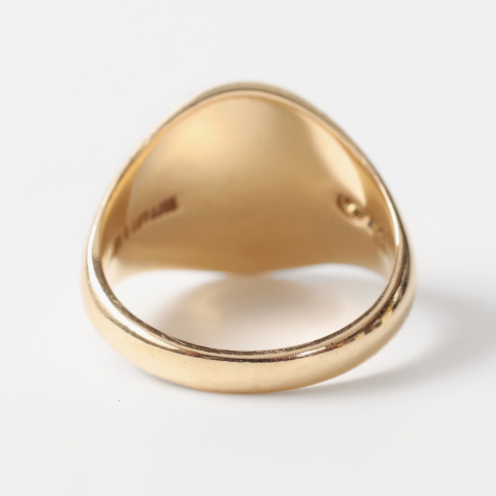 【VINTAGE】TIFFANY&Co. 14k Gold Signet Ring
