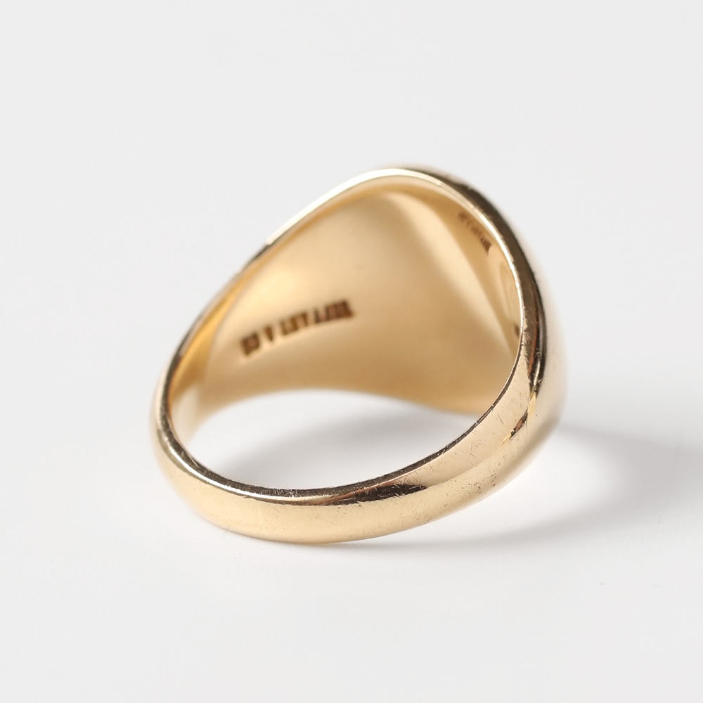【VINTAGE】TIFFANY&Co. 14k Gold Signet Ring