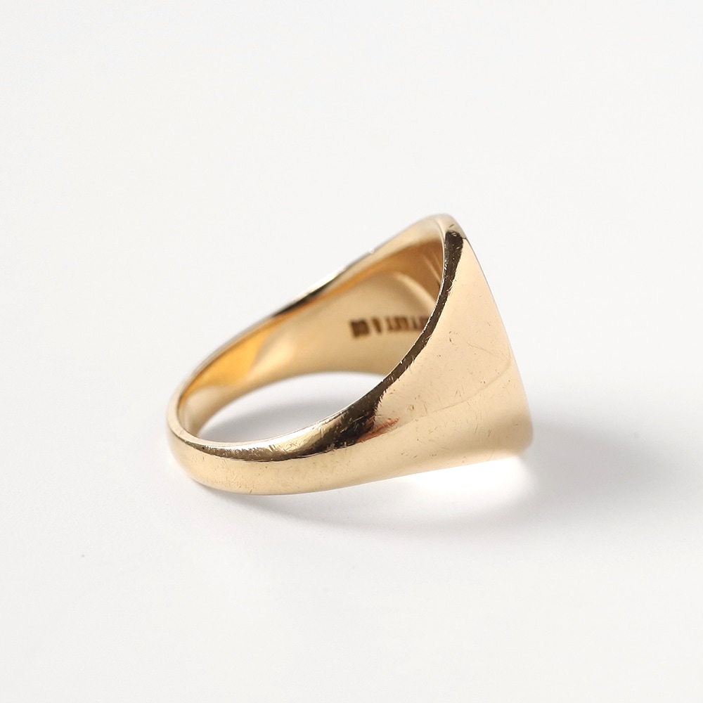 【VINTAGE】TIFFANY&Co. 14k Gold Signet Ring