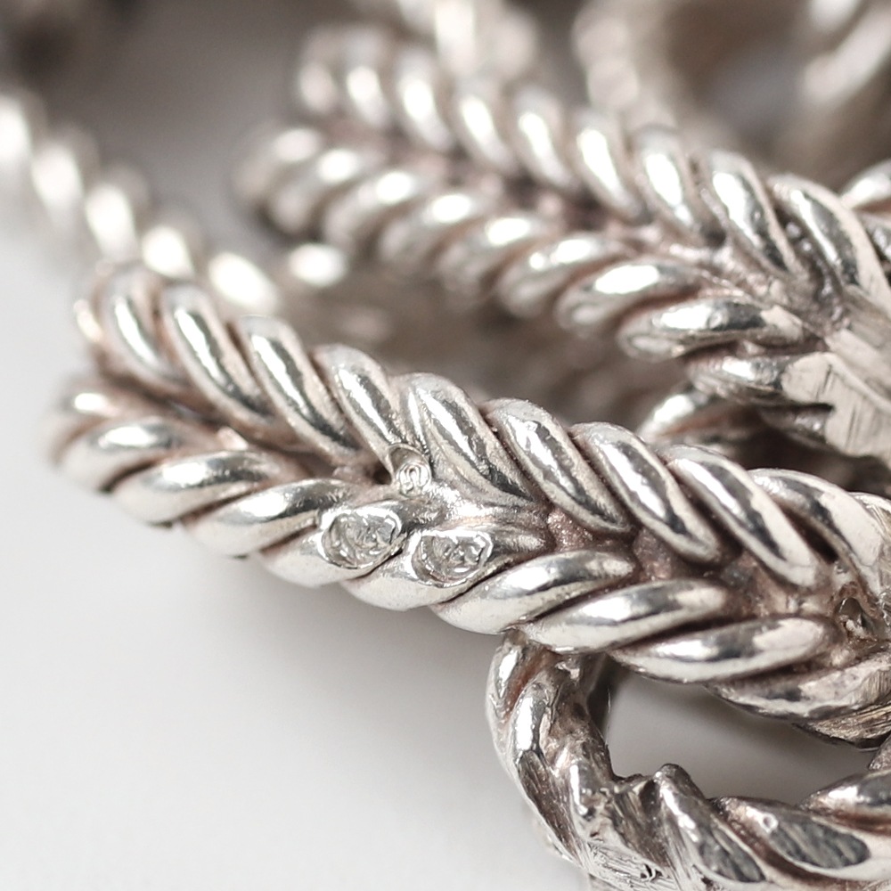 【1990s】TIFFANY&Co. Herringbone Necklace/Bracelet Made in France