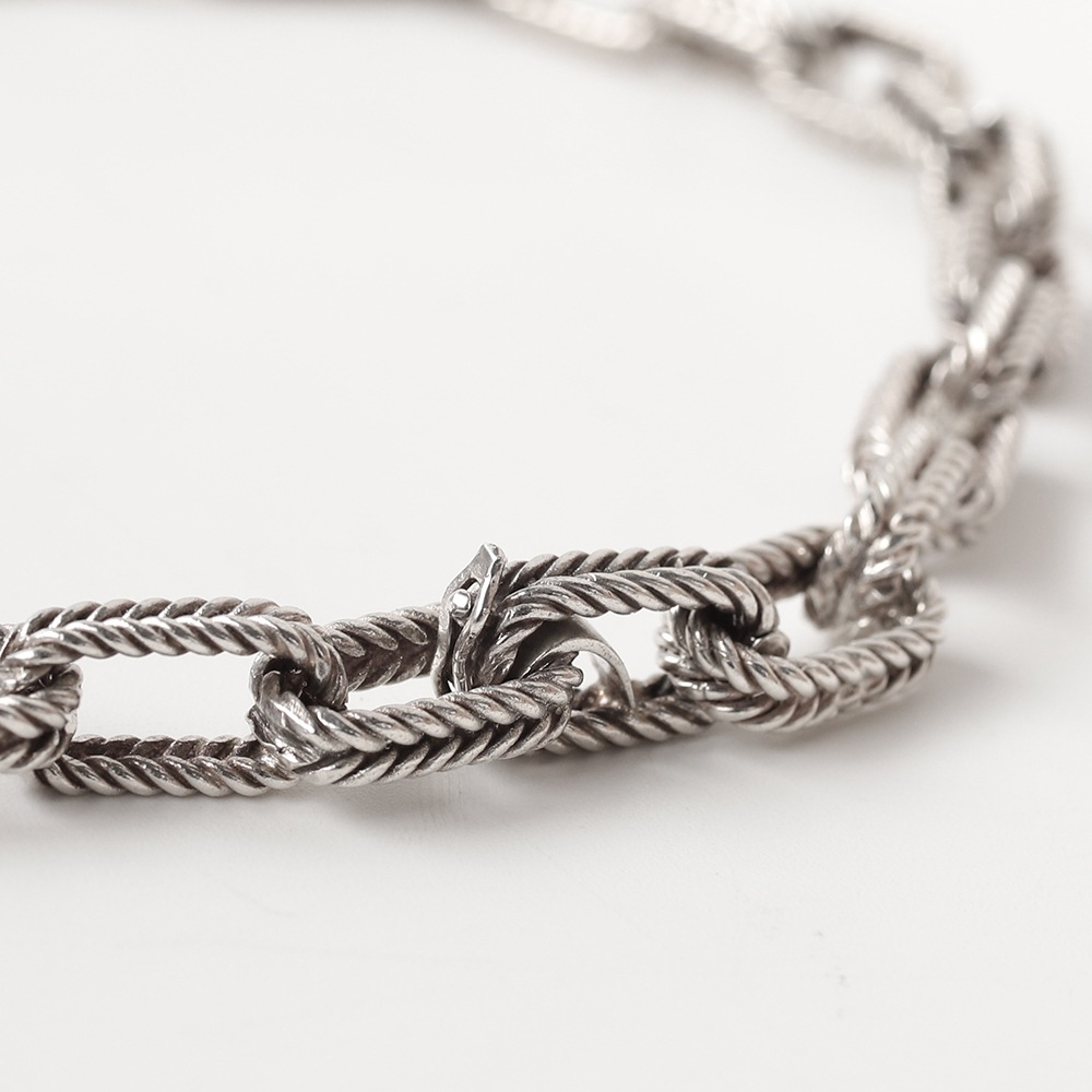【1990s】TIFFANY&Co. Herringbone Necklace/Bracelet Made in France