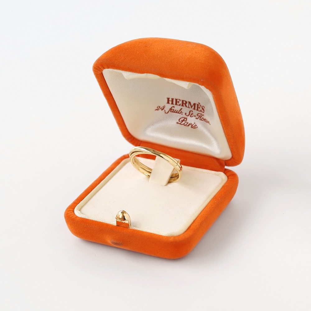 【OLD】HERMES Double Band Ring 18K YG