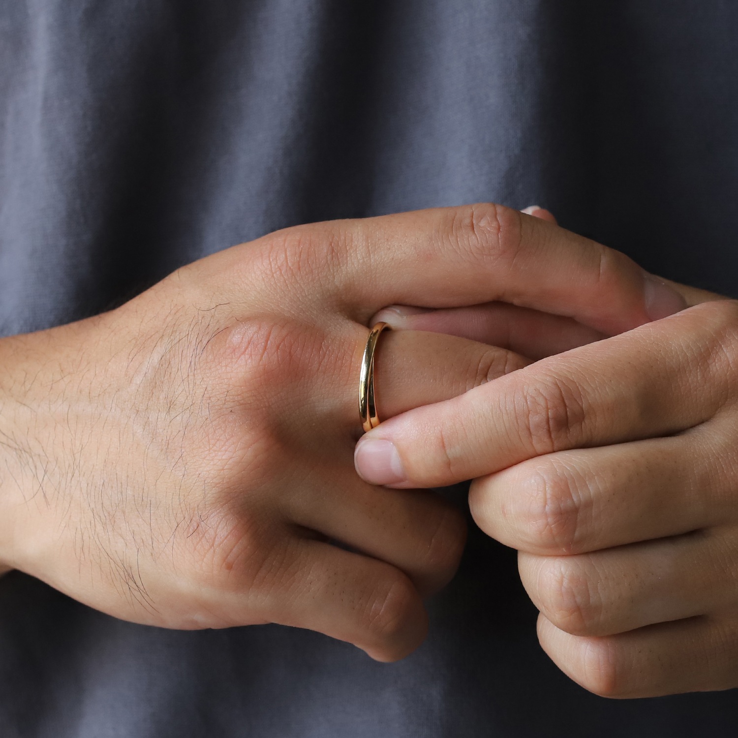 【OLD】HERMES Double Band Ring 18K YG
