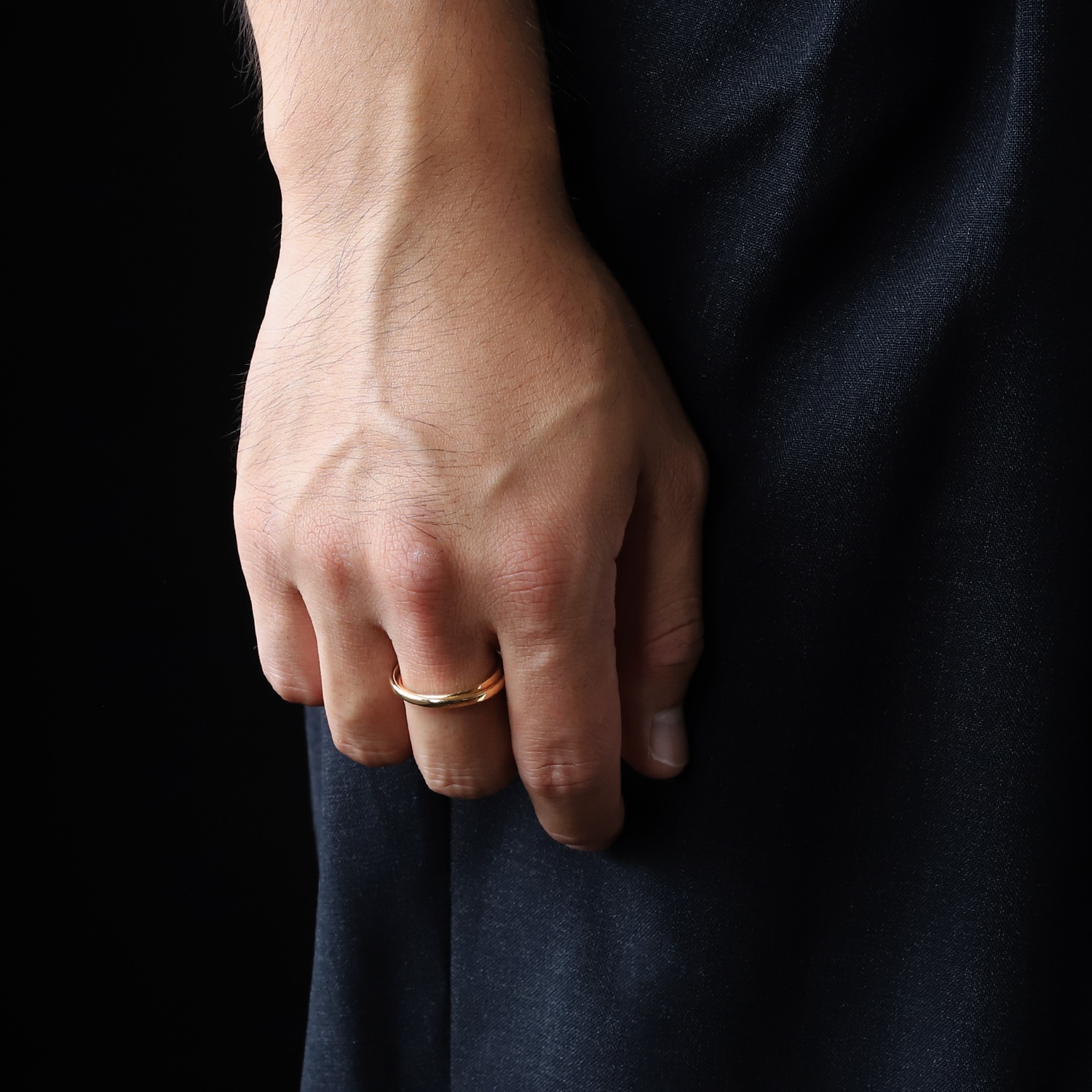 【OLD】HERMES Double Band Ring 18K YG