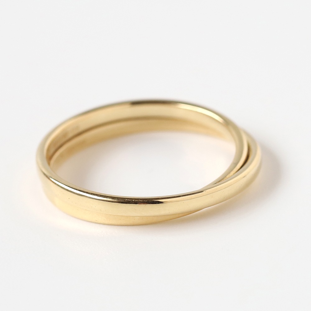 【OLD】HERMES Double Band Ring 18K YG