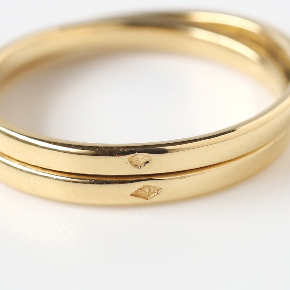 【OLD】HERMES Double Band Ring 18K YG