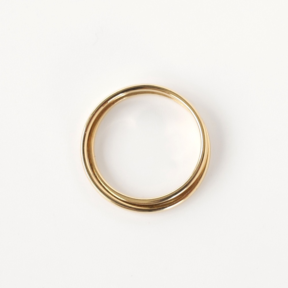 【OLD】HERMES Double Band Ring 18K YG