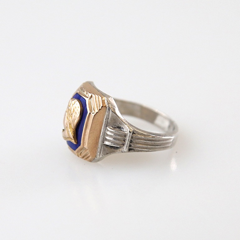 【1910-20s】EDUARD WINTERA 10k×SILVER RING