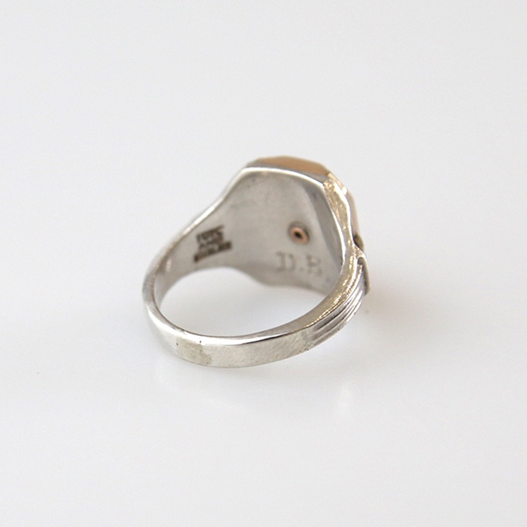 【1910-20s】EDUARD WINTERA 10k×SILVER RING
