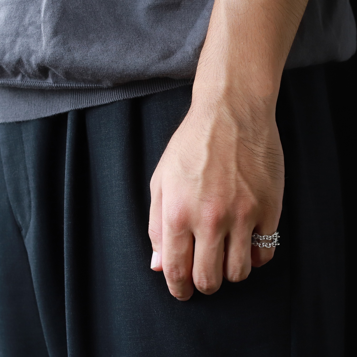 【VINTAGE】HERMES Mexico Chain Ring